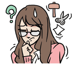 AsB - Nerdy Cute & Crazy Reaction sticker #8983924