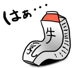 milk carton man sticker #8983987