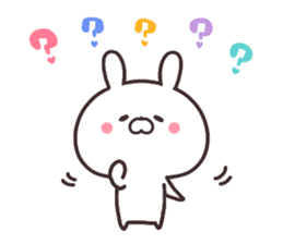 Korean rabbit! sticker #8984931