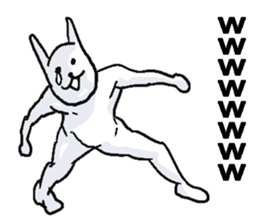 Nerd rabbit. sticker #8985219