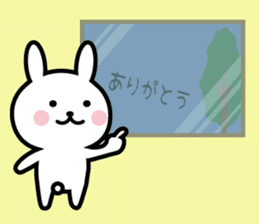 Useful rabbit for winter & New Year's. sticker #8985507