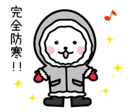 Useful rabbit for winter & New Year's. sticker #8985519