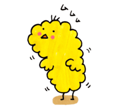 everyday fluffy chick sticker #8986228