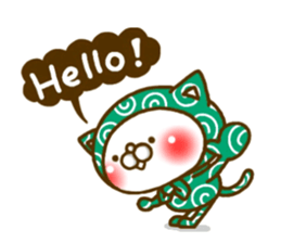 furoshiki NEKO(Revised version) sticker #8986296