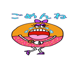 Dounut girl!! sticker #8987103