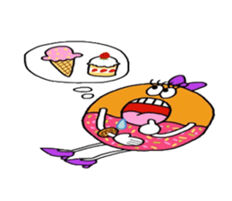 Dounut girl!! sticker #8987127