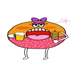Dounut girl!! sticker #8987129