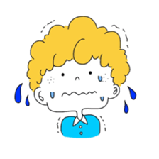 Afro Boy 2 sticker #8987274