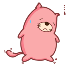 Pink Fat Cat sticker #8987538