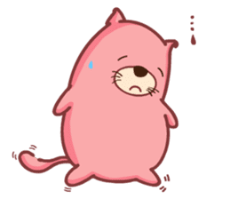 Pink Fat Cat sticker #8987538