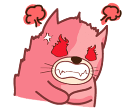 Pink Fat Cat sticker #8987549