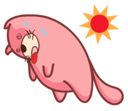 Pink Fat Cat sticker #8987565