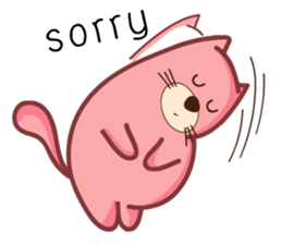 Pink Fat Cat sticker #8987572