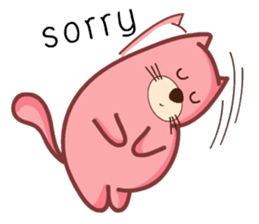 Pink Fat Cat sticker #8987572