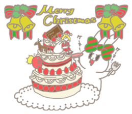 kawaii ribbon rabbit-Winter!- sticker #8987625