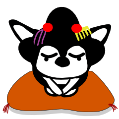 Kawaii dog,Dub in Kyoto maiko dog