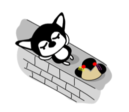 Kawaii dog,Dub in Kyoto maiko dog sticker #8988353