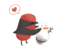 Poyu Bird In Winterland sticker #8988417