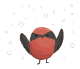 Poyu Bird In Winterland sticker #8988421