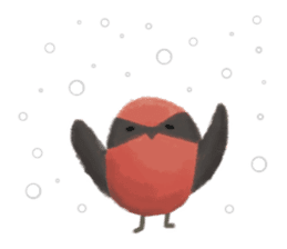 Poyu Bird In Winterland sticker #8988421