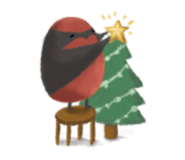 Poyu Bird In Winterland sticker #8988428