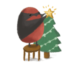 Poyu Bird In Winterland sticker #8988428