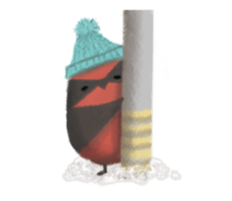 Poyu Bird In Winterland sticker #8988434