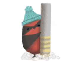 Poyu Bird In Winterland sticker #8988434