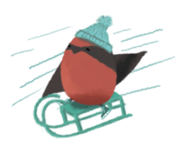 Poyu Bird In Winterland sticker #8988447
