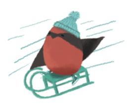 Poyu Bird In Winterland sticker #8988447