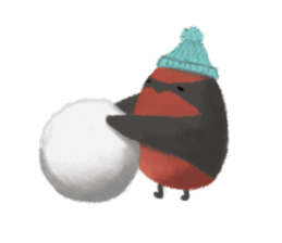 Poyu Bird In Winterland sticker #8988450