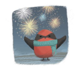 Poyu Bird In Winterland sticker #8988451