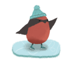 Poyu Bird In Winterland sticker #8988455