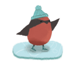 Poyu Bird In Winterland sticker #8988455