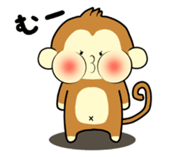 the cute monkey sticker #8988545