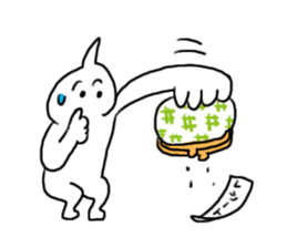 White anogre sticker #8989653