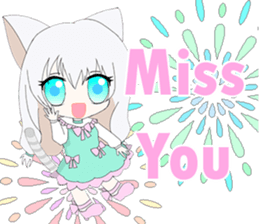 Pastel Nekomata Family sticker #8990021