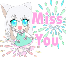 Pastel Nekomata Family sticker #8990021