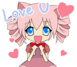 Pastel Nekomata Family sticker #8990024