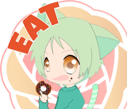 Pastel Nekomata Family sticker #8990026