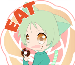 Pastel Nekomata Family sticker #8990026