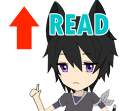 Pastel Nekomata Family sticker #8990030