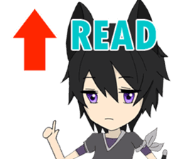 Pastel Nekomata Family sticker #8990030