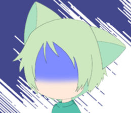 Pastel Nekomata Family sticker #8990034