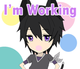 Pastel Nekomata Family sticker #8990038