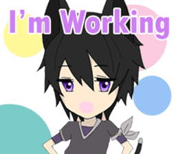 Pastel Nekomata Family sticker #8990038