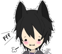 Pastel Nekomata Family sticker #8990046