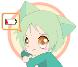 Pastel Nekomata Family sticker #8990050