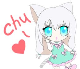 Pastel Nekomata Family sticker #8990053