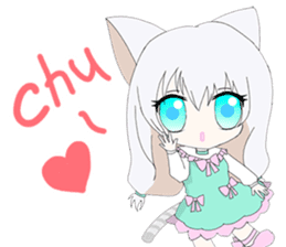 Pastel Nekomata Family sticker #8990053